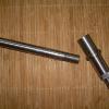 Two piece reproduction rear axle for vintage motorcycle